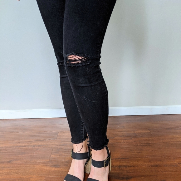 High Rise Black Eunina Skinny Jean - Picture 3 of 5